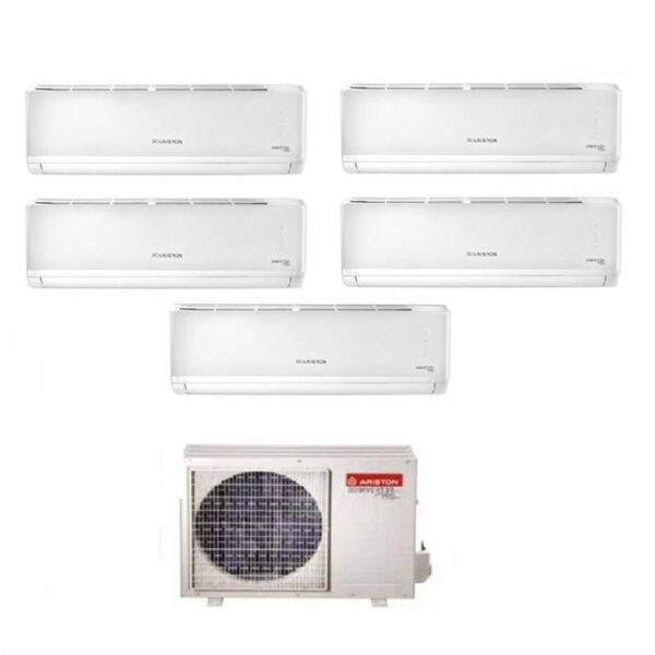 Airconditioner ARISTON PENTA SPLIT INVERTER serie ALYS PLUS 9+9+9+9+9 met PENTA 121 XD8C-O R-32 Wi-Fi OPTIONEEL 9000+9000+9000+9000+9000+9000