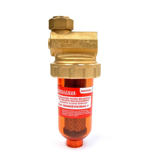 SPACE-SAVING MAGNETIC SLIDING FILTER EUROACQUE MOD. NANO EVO/MAG 3/4" CONNECTIONS