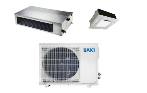 ACLIMATISEERDER BAXI DUAL SPLIT INVERTER CASSETTA 9000 LSGNK25-XM + GEANALISEERD 12000 LGND35-XM met LSGT50-2M Wi-Fi Optioneel