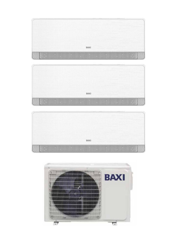 Proef-airco Split Baxi SIDERA 12+12+12 met LSGT70-3M R-32 Wi-Fi geïntegreerd