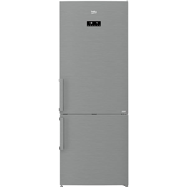 Beko Total No-Frost 388 LT Metaallook Gecombineerde Koelkast RCNA406E60ZXBHN