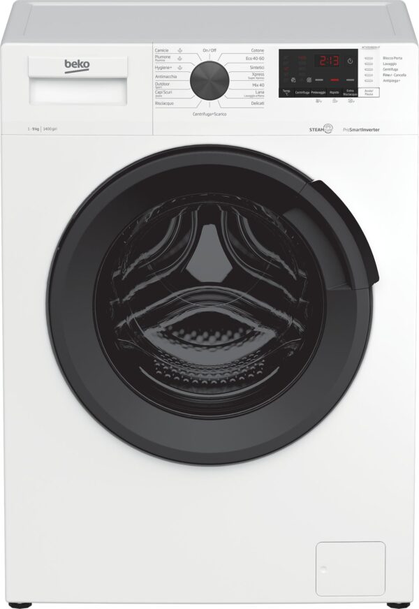 Wasmachine Frontlaad Beko WTX91482AI-IT 9 kg Klasse A 1400 Draad (A84xL60xP60) LED-display Ingebouwd