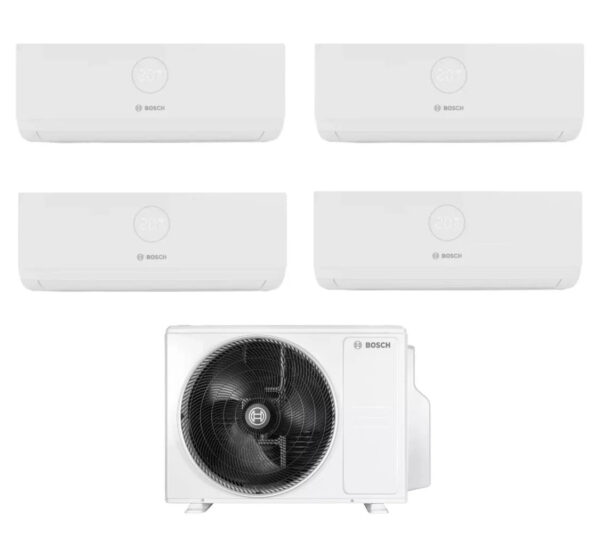 Air conditioner Bosch Quaders Split Inverter Series CLIMATE 5000i 9+9+9+9 with CL5000M 82/4 E R-32 Wi-Fi Optional 9000+9000+9000
