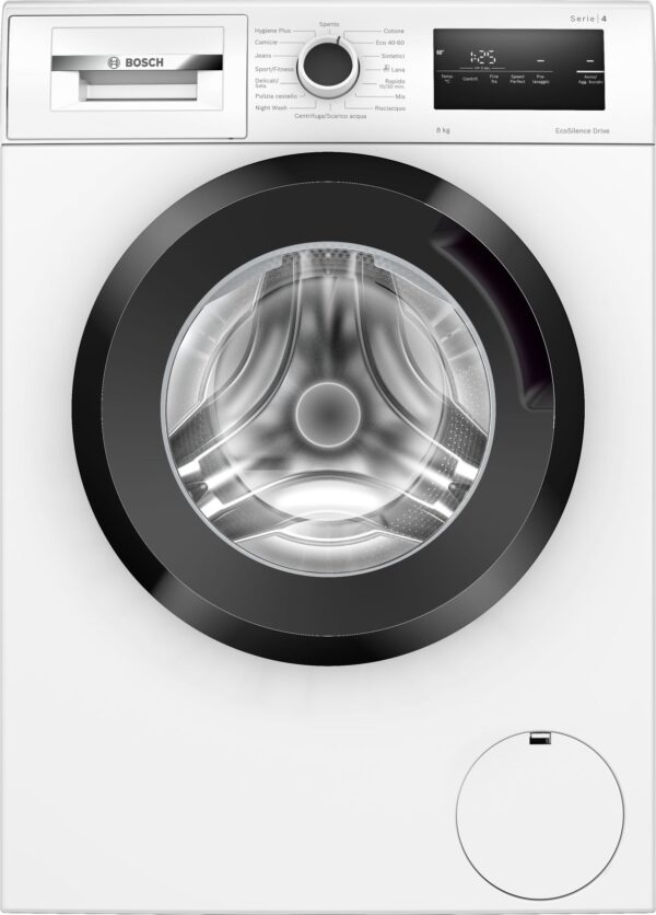 Wasmachine A Frontale Bosch Serie 4 WAN24198II 8 kg 1200 Giri Klasse C (A84,8xL65xP65) EcoSilence Drive ActiveWaterTM Plus
