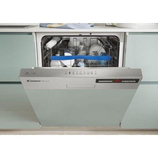 Candy Brava CDSN 2D520PX/E 15 Covers Klasse E (A82xL59,8xP57) Scratch met Vista Inox Wi-Fi+BLE afstandsbediening