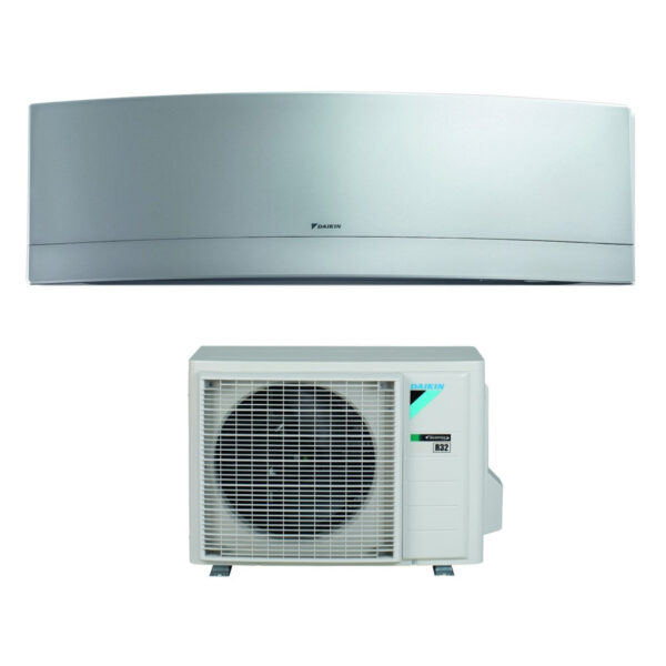 Daikin Bluevolution Inverter Airconditioner EMURA SILVER serie 12000 BTU FTXJ35MS R-32 Geïntegreerde Wi-Fi Klasse A++ - Italiaanse garantie