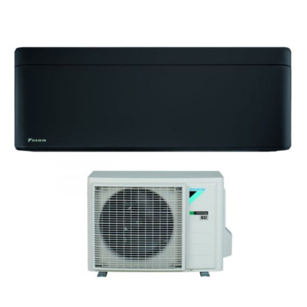 Daikin Bluevolution Inverter Airconditioner STYLISH TOTAL BLACK-serie 12000 Btu FTXA35BB R-32 Geïntegreerde Wi-Fi Klasse A+++ Zwarte kleur - Italiaanse garantie