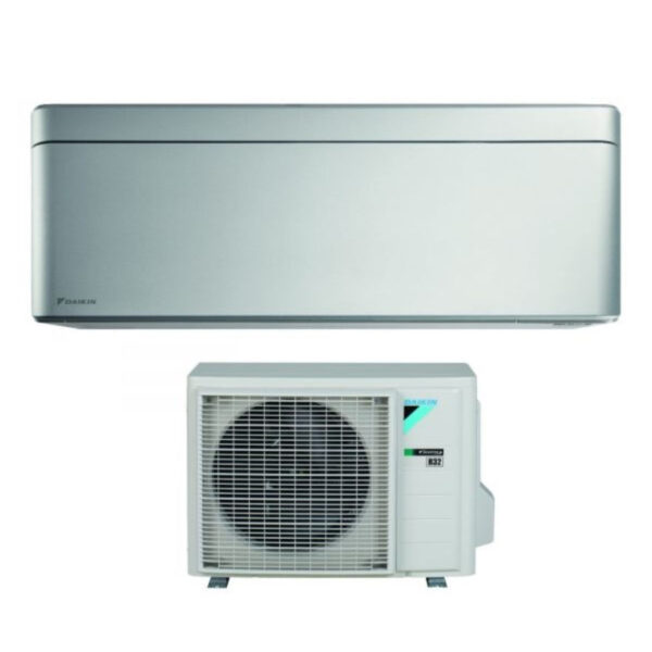 Daikin Bluevolution Inverter Airconditioner STYLISH TOTAL SILVER serie 18000 Btu FTXA50BS R-32 Geïntegreerde Wi-Fi Klasse A++ Grijze kleur - Italiaanse garantie