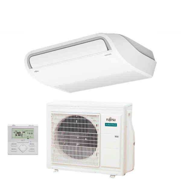 Fujitsu Inverter Plafond Airconditioner ECO KR serie 30000 Btu ABYG30KRTA + AOYG30KATA R-32 3NGF83090 Wi-Fi Optioneel Klasse A+/A met standaard draadloze bediening