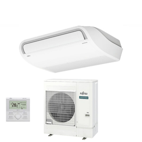 Fujitsu Inverter Plafond Airconditioner ECO KR serie 45000 Btu ABYG45KRTA + AOYG45KATA R-32 3NGF83100 Wi-Fi Optioneel met standaard draadbediening