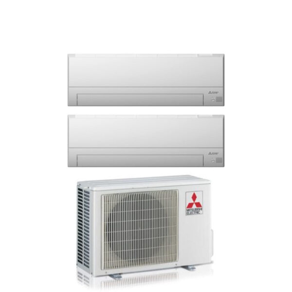 Mitsubishi Electric Dual Split Inverter Airconditioner MSZ-BT 7+7 serie met MXZ-2F33VF R-32 Wi-Fi Optioneel 7000+7000