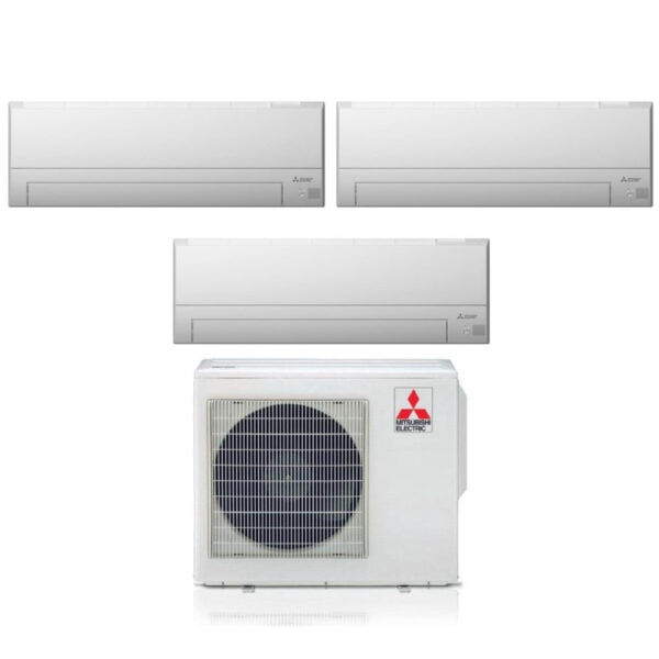 Mitsubishi Electric Trial Split Inverter Air Conditioner MSZ-BT 9+9+12 series with MXZ-3F68VF R-32 Integrated Wi-Fi 9000+9000+12000