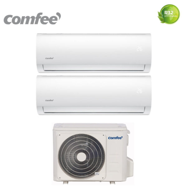 Comfee Dual Split Inverter Airconditioner CF 9+9 serie met 2F-18K R-32 9000+9000
