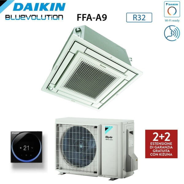 Daikin Fully Flat Cassette Air Conditioner 21000 BTU FFA60A9 + RZAG60A R-32 Optional Wi-Fi with Wired Control and Grille Included