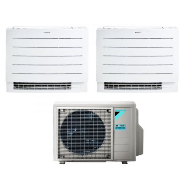 Daikin Dual Split Floor Air Conditioner PERFERA FVXM-A 7+9 series with 2MXM50A R-32 Integrated Wi-Fi 7000+9000 With Infrared Remote Control Included Italian Warranty
