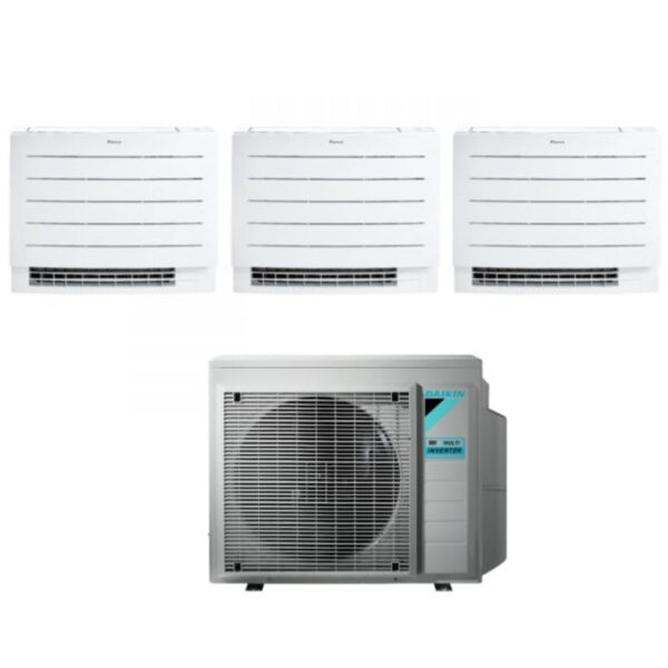 Daikin Trial Split Floor Air Conditioner PERFERA FVXM-A 7+7+9 series with 3MXM52N R-32 Integrated Wi-Fi 7000+7000+9000 With Infrared Remote Control Included Italian Warranty - New