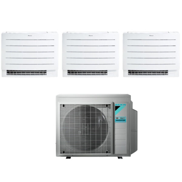 Daikin Trial Split Floor Air Conditioner PERFERA FVXM-A 7+9+9 series with 3MXM52N R-32 Integrated Wi-Fi 7000+9000+9000 With Infrared Remote Control Included Italian Warranty - New