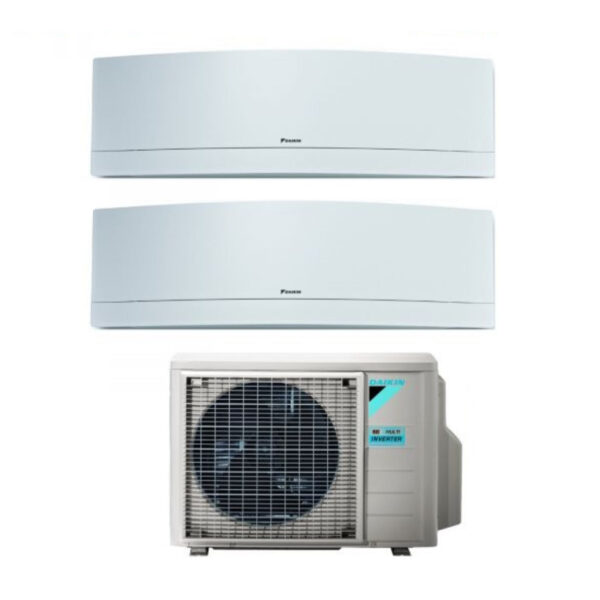 Daikin Bluevolution Dual Split Inverter Airconditioner EMURA WHITE 7+12 serie met 2MXM40M/N R-32 Geïntegreerde Wi-Fi 7000+12000 kleur Wit - Italiaanse garantie