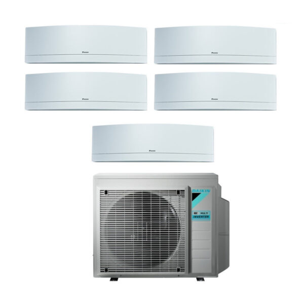 Daikin Bluevolution Penta Split Inverter Air Conditioner EMURA WHITE series 7+7+7+9+12 with 5MXM90N R-32 Integrated Wi-Fi 7000+7000+9000+12000 color White - Italian Warranty