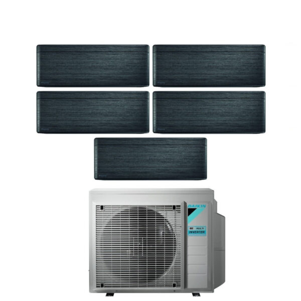 Daikin Bluevolution Penta Split Inverter Airconditioner FTXA-BT-serie STIJLVOL ECHT ZWART HOUT 7+7+7+7+7+7+7 met 5MXM90N R-32 Geïntegreerde Wi-Fi 7000+7000+7000+7000+7000 Zwarte houtkleur - Italiaanse garantie