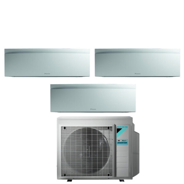 Daikin Bluevolution Trial Split Inverter Airconditioner EMURA WHITE III 7+7+9 serie met 3MXM52N R-32 Geïntegreerde Wi-Fi 7000+7000+9000 Matwitte Kleur - Italiaanse Garantie