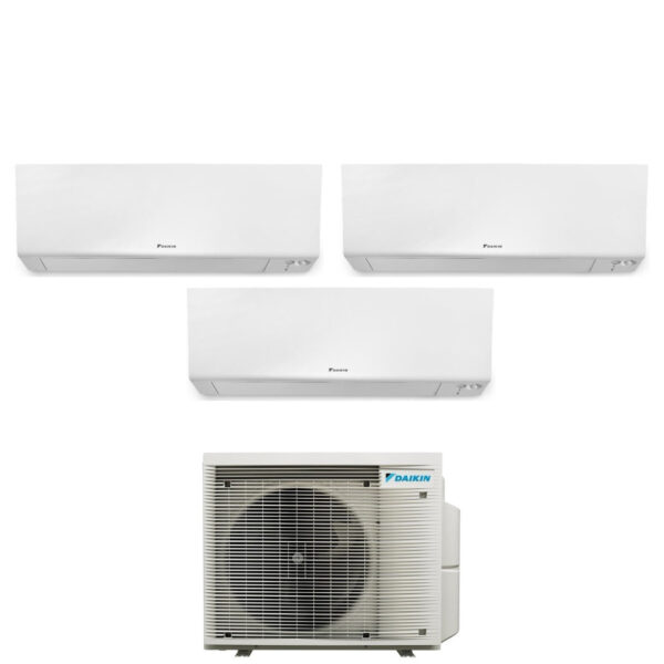 Air conditioner Daikin Bluevolution Trial Split Inverter Series FTXM/R PERFERA WALL 9+9+12 with 3MXM68A R-32 Wi-Fi Integrated 9000+9000+12000