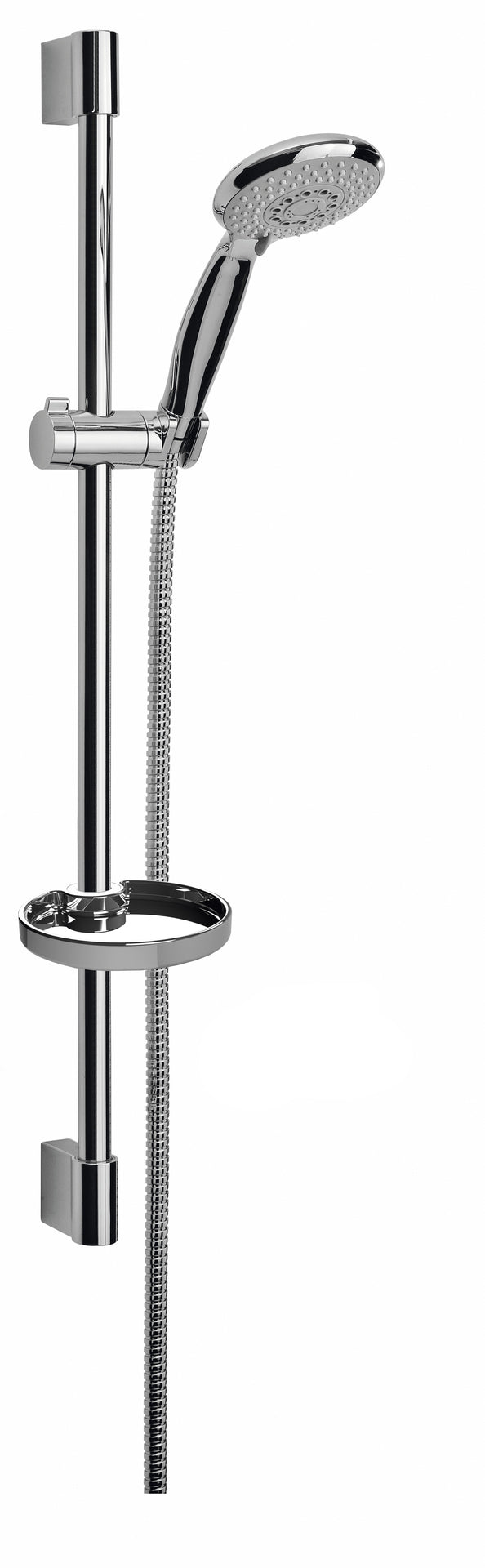 Damast sliding rail set mod ECO 204 ZT Consisting of rod + side and sliding + Mirò shower and 150 cm flexible pipe with soap dish