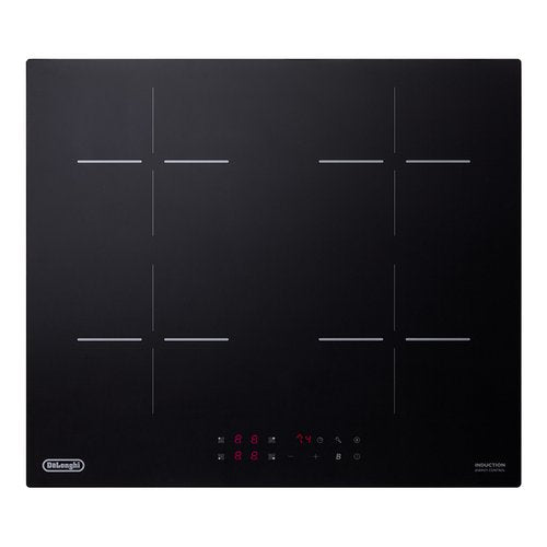 Lange inductiekookplaat Yli 60 4-pits (L59xP52) Glaskeramiek Zwart