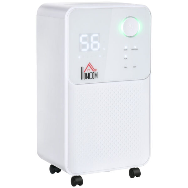 Easycomfort 12L Portable Humidifier, 4 Modes and 2 Speed, 24h Timer, 28x20x50.5cm, White