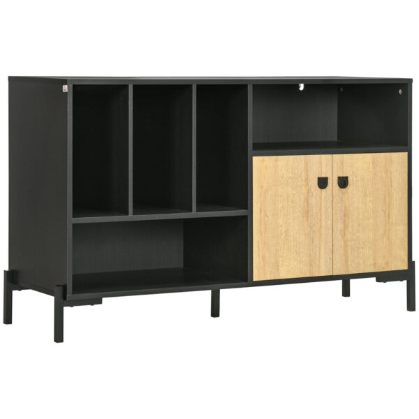 Easycomfort Double Anta Room Furniture with 5 Rips open in Truciolato, 120x40x74cm
