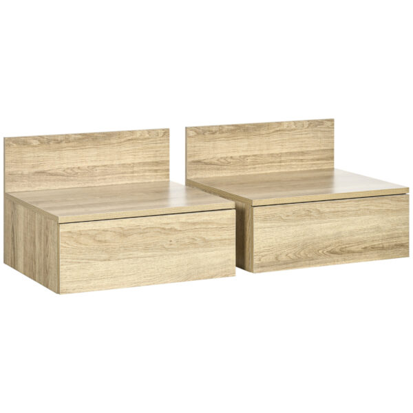 Easycomfort Set 2 Commodities met Wandmontage voor Bed en Woonkamer, 43x36,5x30,5 cm