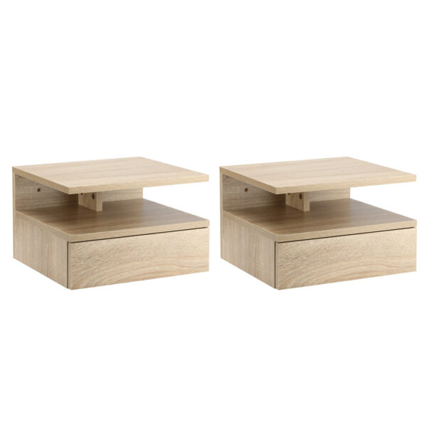 Easycomfort Set van 2 moderne slaapkamerophangingen met cassette en Superior lederen slaapkamer 35x32x22,5cm, Rover