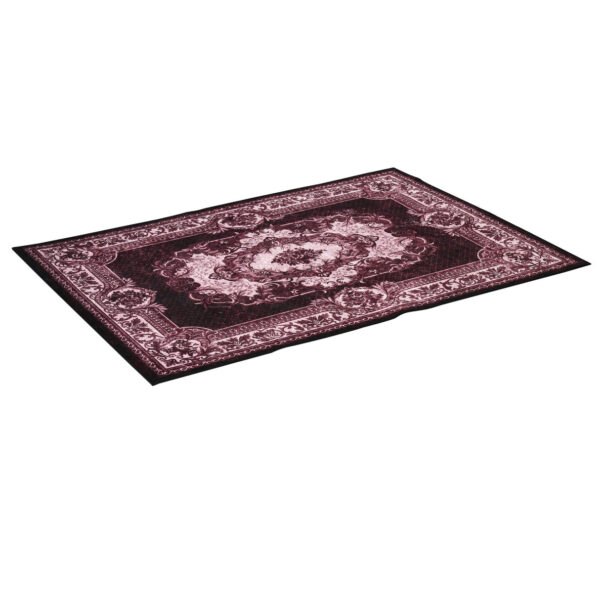 Easycomfort Modern Persian Carpet in Polyester for Interior, 200x140 cm, Red Ocra