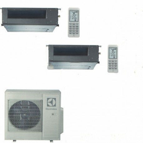 ELECTROLUX DUCTED AIR CONDITIONER DUAL 9+12 INVERTER EXU18JEWI 9000+12000 BTU