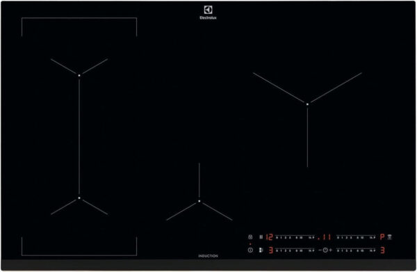 Electrolux Serie 600 Bridge LIL83443 4 Vuurwerk (L78xP52) Zwart Keramisch Glas