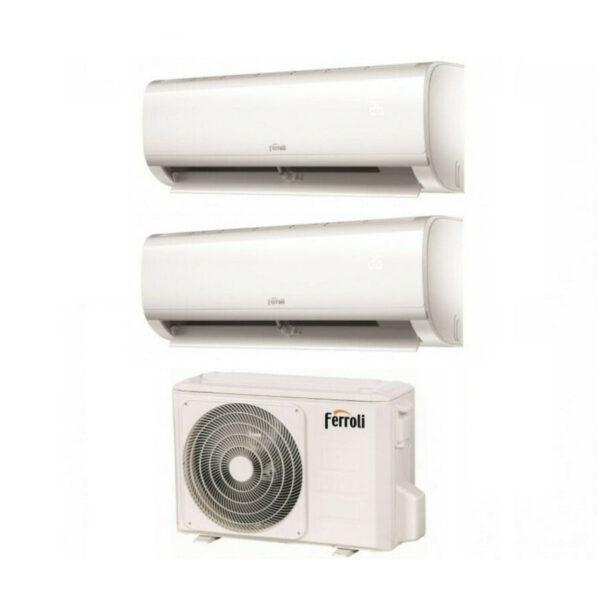 Ferroli Dual Split Inverter Airconditioner R32 Diamond Series M 9000+9000 met 18-2 9+9 Geïntegreerde Wi-Fi