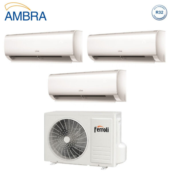 Airconditioner Ferroli Trial Split Inverter Serie AMBRA M 7+9+12 met 21-3 R-32 Wi-Fi Geïntegreerd 7000+9000+12000 - Nieuws