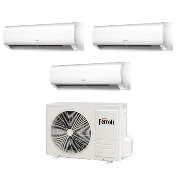 Airconditioner Ferroli Trial Split Inverter Serie DIAMANT PLUS M 9+9+12 met 21-3 R-32 Wi-Fi Geïntegreerd 9000+9000+12000 - Nieuws