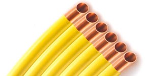 Foma PLAST GAS Copper Pipe for Liquid and Gaseous Fuel 50 Meters 12 x 1 mm PVC Coated