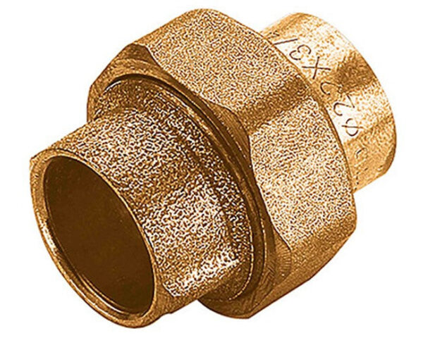 GELASTE BRONZEN SPUITMOND. 3/4-18 3 STUKS