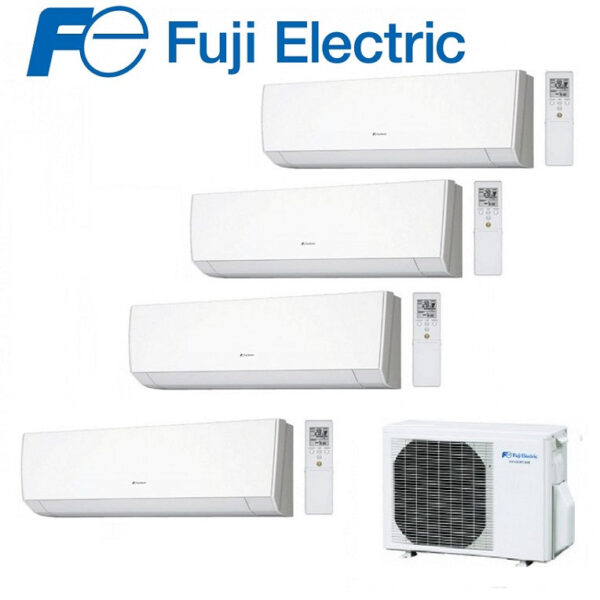 Airconditioner FUJI ELECTRIC INVERTER MUURGEMONTEERDE SPLIT PANELEN LM-serie 9+9+12+12 met ROG30L 9000+9000+12000