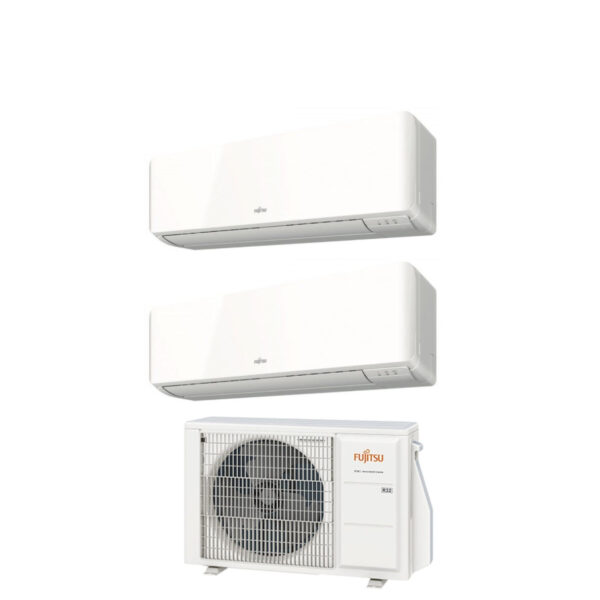 Fujitsu Dual Split Inverter Airconditioner KM 7+9 serie met AOYG14KBTA2 R-32 Wi-Fi Optioneel 7000+9000 - Nieuw