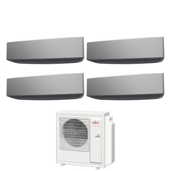 Airconditioner Fujitsu Quadri Split Inverter Serie KE SILVER 9+9+9+9 met AOYG30KBTA4 R-32 Wi-Fi Geïntegreerd 9000+9000+9000+9000 Kleur Wit