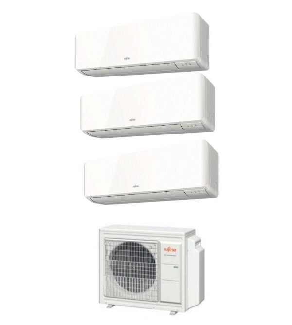 Fujitsu Trial Split Inverter Airconditioning KM 7+9+9 Serie met AOYG18KBTA3 R-32 7000+9000+9000 Wi-Fi Optioneel KMCC - NIEUW