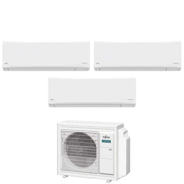 Fujitsu Trial Split Inverter KN AIRSTAGE 9+9+12 met AOEG18KBCA3 R-32 Wi-Fi Geïntegreerd