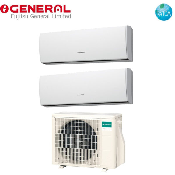 Airconditioner Algemeen Fujitsu Dual Split Inverter Serie LUCA 9+12 met AOHG18LAC2 R-410 9000+12000
