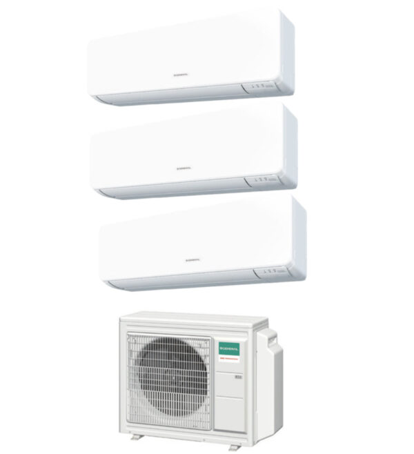 Algemene Fujitsu Trial Split Inverter Airconditioning KMTB / KMCC 7+9+12 btu met AOHG18KBTA3 R-32 7000+9000+12000 - Nieuw