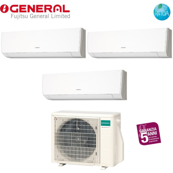 Algemene Fujitsu Trial Split Inverter Airconditioning LMCA 7+7+7 serie met AOHG18LAT3 R-410 7000+7000+7000