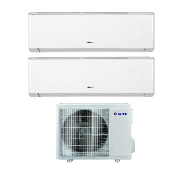 Gree Dual Split Inverter Airconditioner AMBER 12+12 serie met GWHD24NK6KO R-32 12000+12000 geïntegreerde Wi-Fi