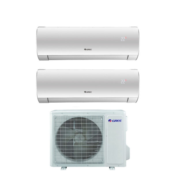 Gree Dual Split Inverter Air Conditioner FAIRY 12+12 series with GWHD(18)NK6OO R-32 Integrated Wi-Fi 12000+12000